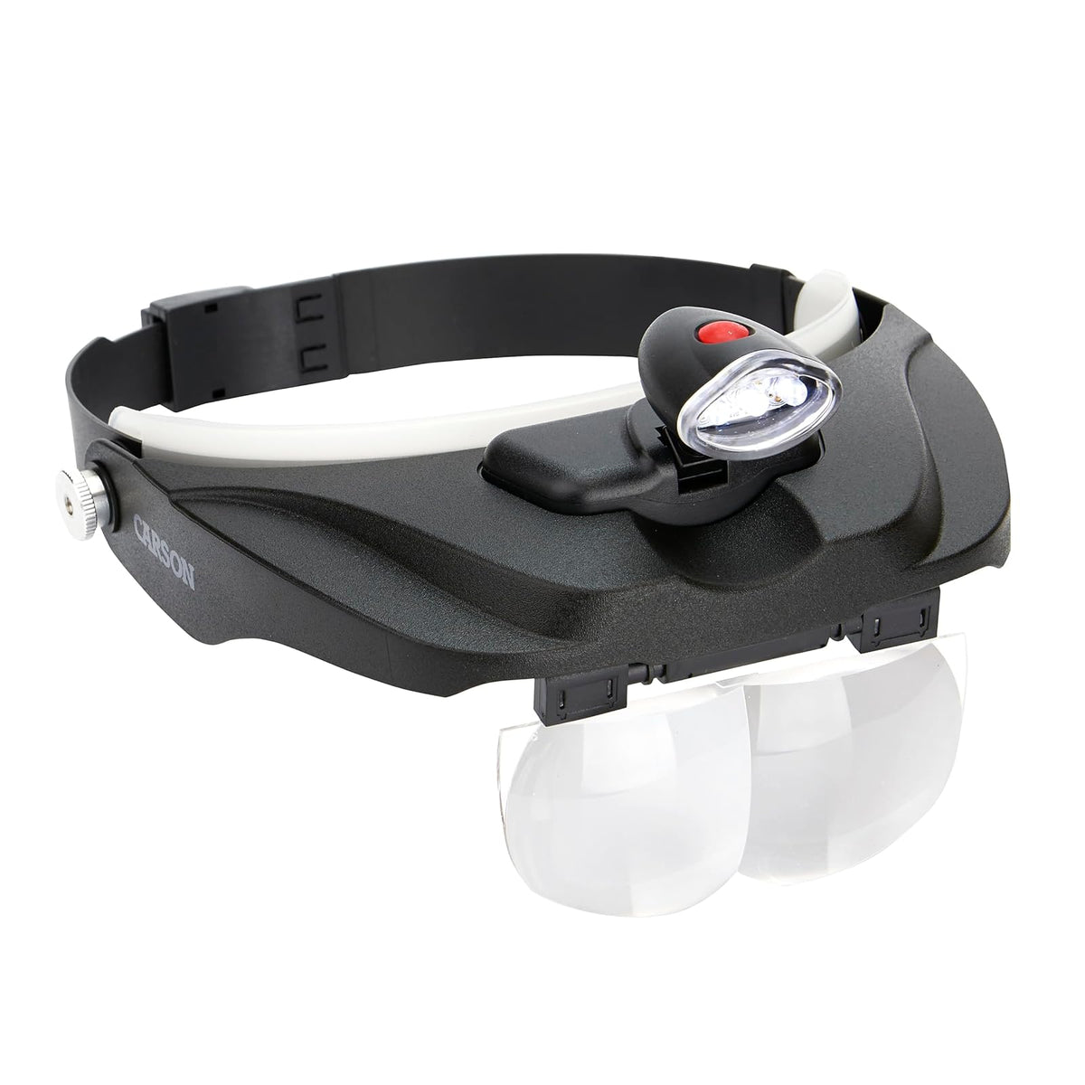 Carson Pro Series Magnivisor Deluxe Lupa con Luz LED Y 4 Lentes Diferentes (1,5X, 2X, 2,5X, 3X)- Negro (CP-60)