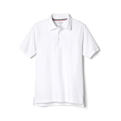 French Toast Playera Polo de Piqué de Manga Corta para Niño - 4T - White