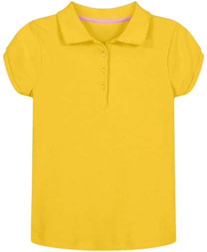 Nautica Polo de piqué de Manga Corta para Uniforme Escolar Polo para Niñas