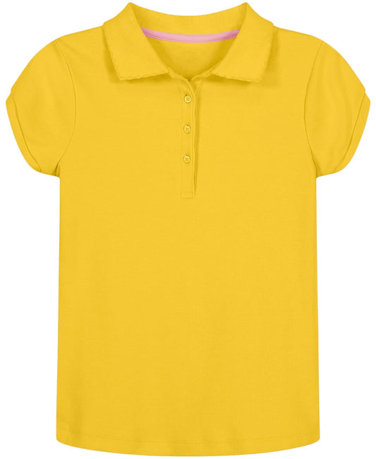 Nautica Polo de piqué de Manga Corta para Uniforme Escolar Polo para Niñas