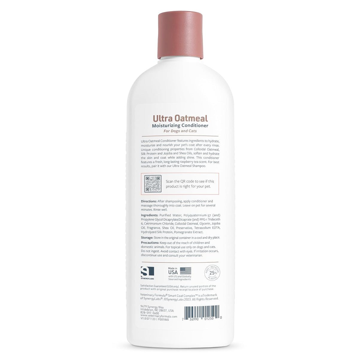 SynergyLabs Veterinary Formula Solutions Ultra Oatmeal Moisturizing Conditioner; 17 fl. oz.