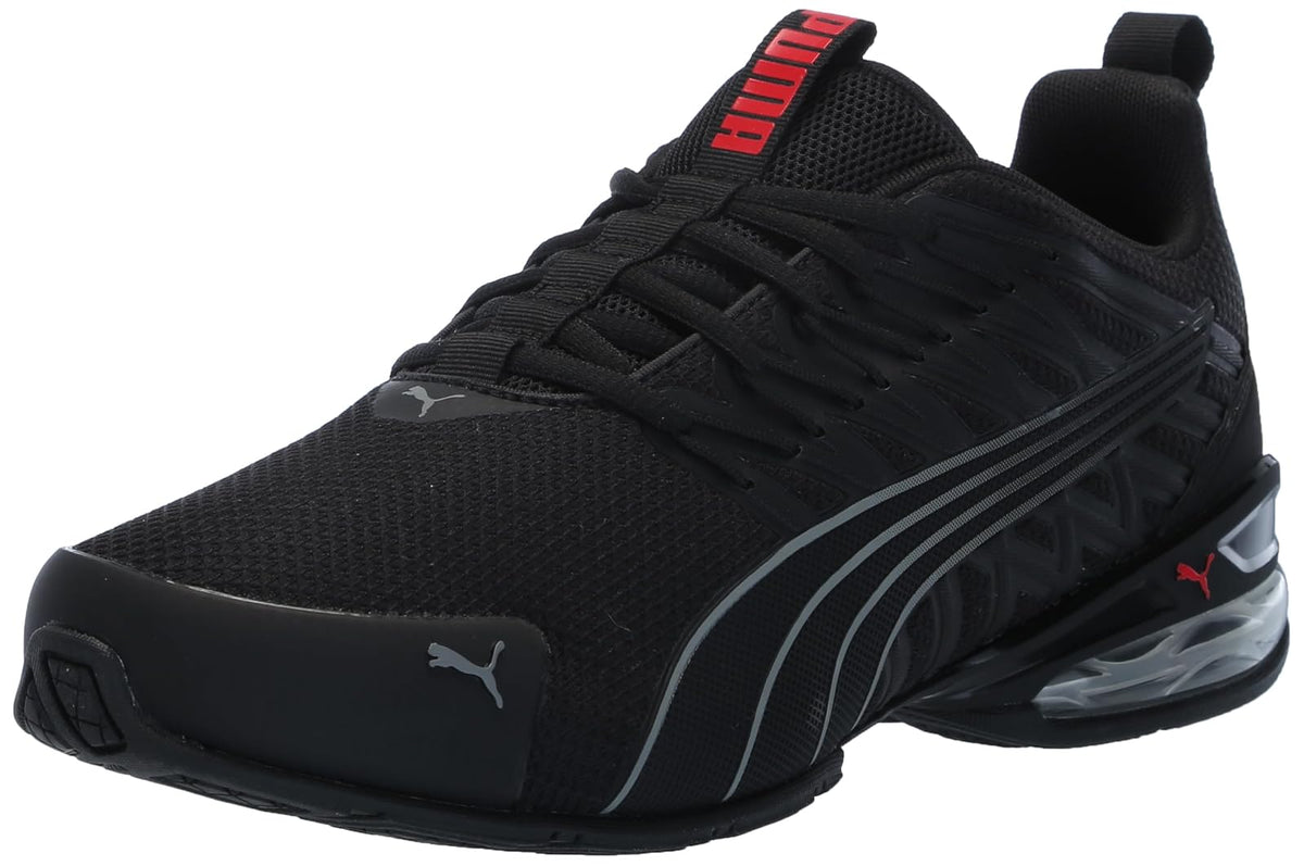 PUMA Voltaic EVO Tenis Deportivos para Hombre - 28.0 cm - Negro, Stormy Slate, Rojo
