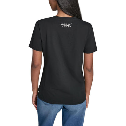 Karl Lagerfeld - Playera caprichosa con Logotipo de Paris City para Mujer