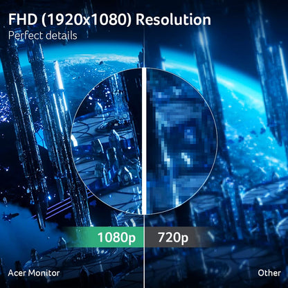 acer Monitor Gamer Nitro ED0 31.5" Curvo FHD (1920 x 1080) Panel VA | frecuencia de actualización 165Hz (por DisplayPort) | Tiempo de Respuesta 1ms (VRB) | Puertos HDMI y DisplayPort