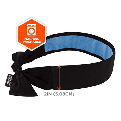 Ergodyne Chill Its 6700CT - Bandana de refrigeración forrada con material de PVA evaporativo para un alivio rápido de enfriamiento, lazo para un ajuste ajustable, paquete de 2