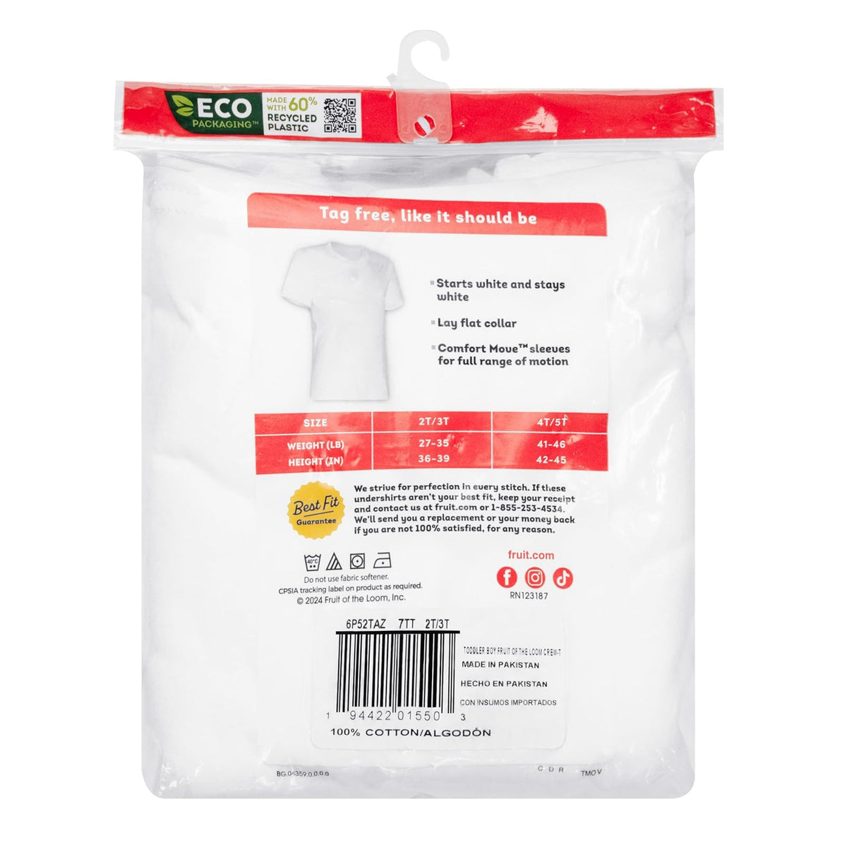 Fruit of The Loom Boys' Eversoft Cotton Undershirts, T Shirts & Tank Tops