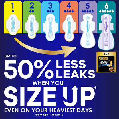 Always Maxi Extra Heavy Overnight Pads - 36 Count