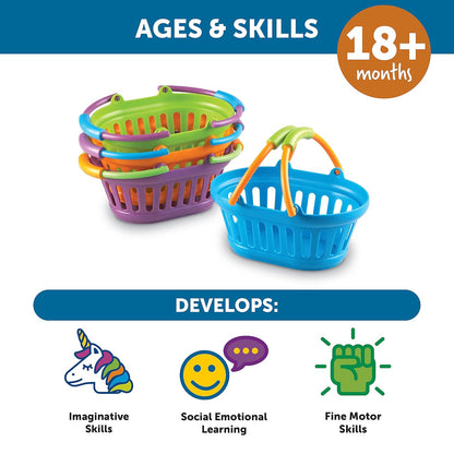 Learning Resources Juego New Sprouts Stack of Baskets