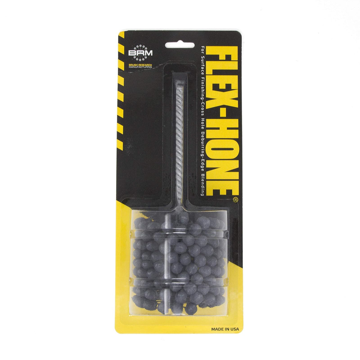 Brush Research FLEX-HONE Cylinder Hone, BC Series, Silicon Carbide Abrasive, 7/8" (22 mm) Diameter, 240 Grit Size - 2.625" (66.7mm) - Grano 240
