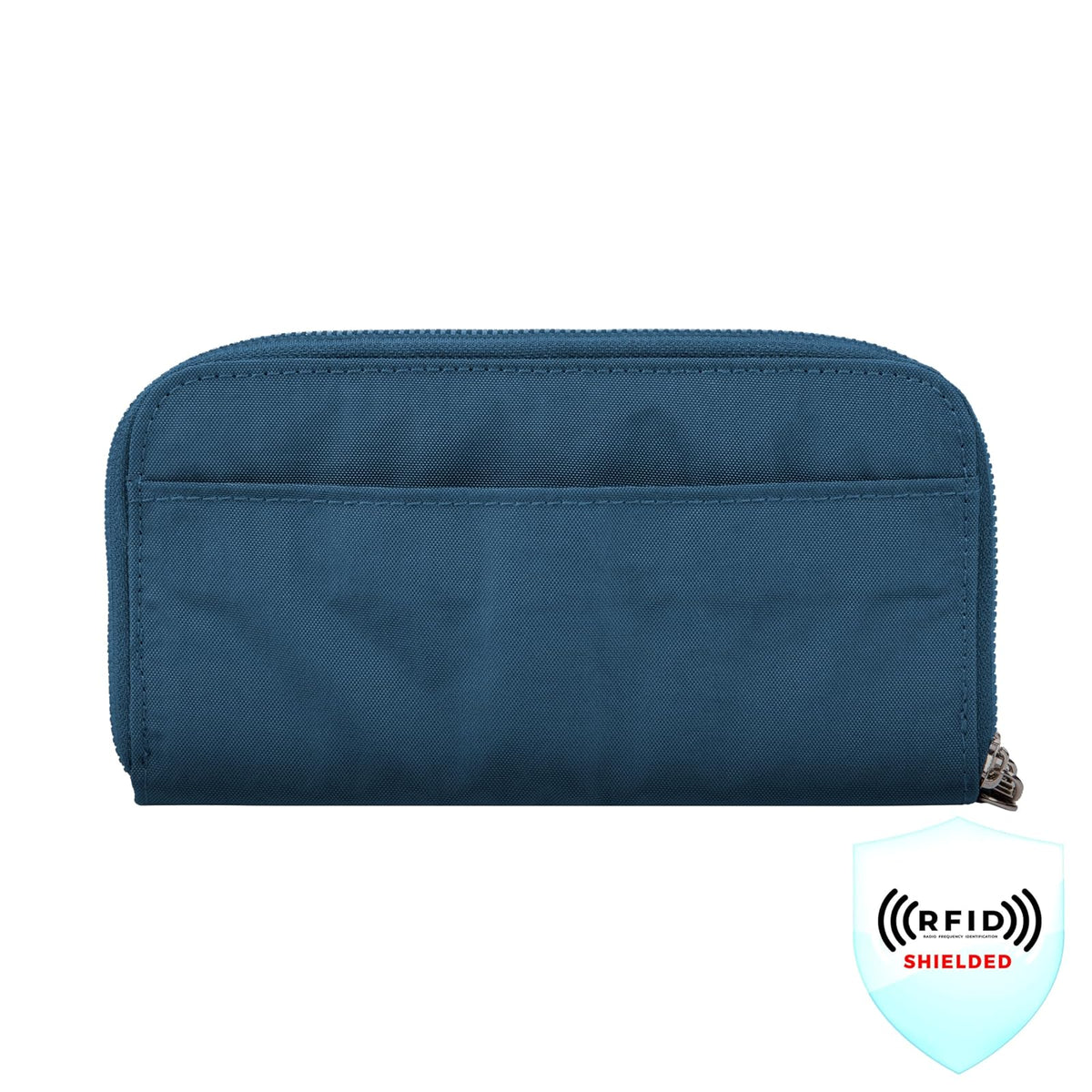 Travelon portafolios de viaje con doble cierre con bloqueo RFID