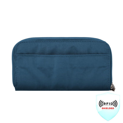 Travelon portafolios de viaje con doble cierre con bloqueo RFID