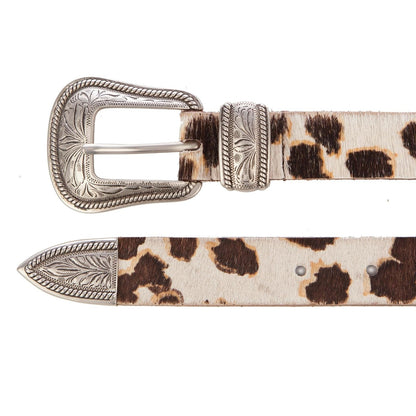 Lucky Brand Western Style Fashion Leather Belt With Metal Buckle Cinturón Mujer