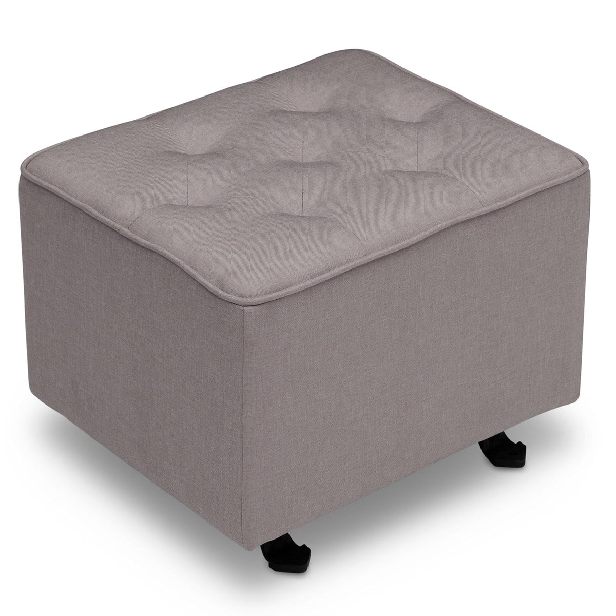Delta Children Otoman Mecedora Acolchado con Botones Diamond - Color: Gris Francés