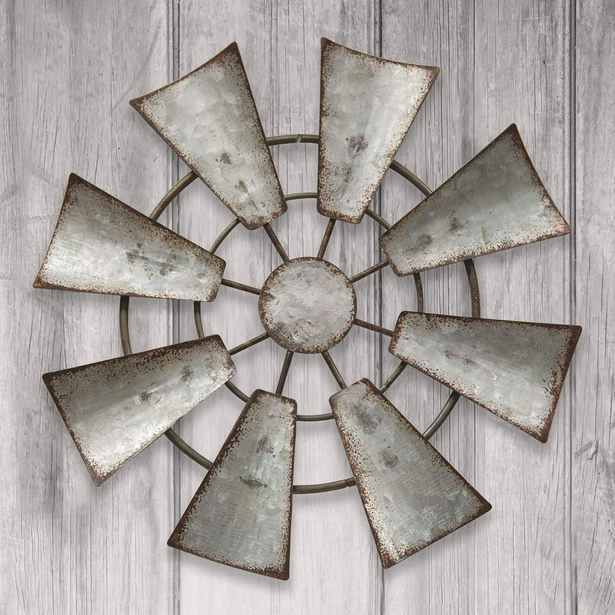 Kruenpeeper Creek CWI Gifts - Molino de Viento Colgante de Metal galvanizado, 7 Pulgadas