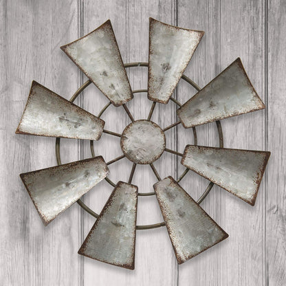 Kruenpeeper Creek CWI Gifts - Molino de Viento Colgante de Metal galvanizado, 7 Pulgadas