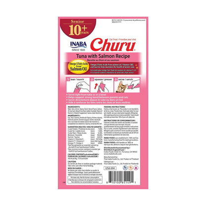 Inaba Churu Senior Premios Gato Mayor Salmón Pack 6 Bolsas 24 Tubos