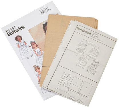 BUTTERICK PATTERNS B3351 Chaqueta y Vestido para niños/niñas, Talla 36-38