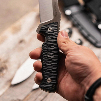 Cold Hunting Knives Razor Tek 5 Fixed Blade FX-5RZR Black GFN Stainless Knife Cuchillo