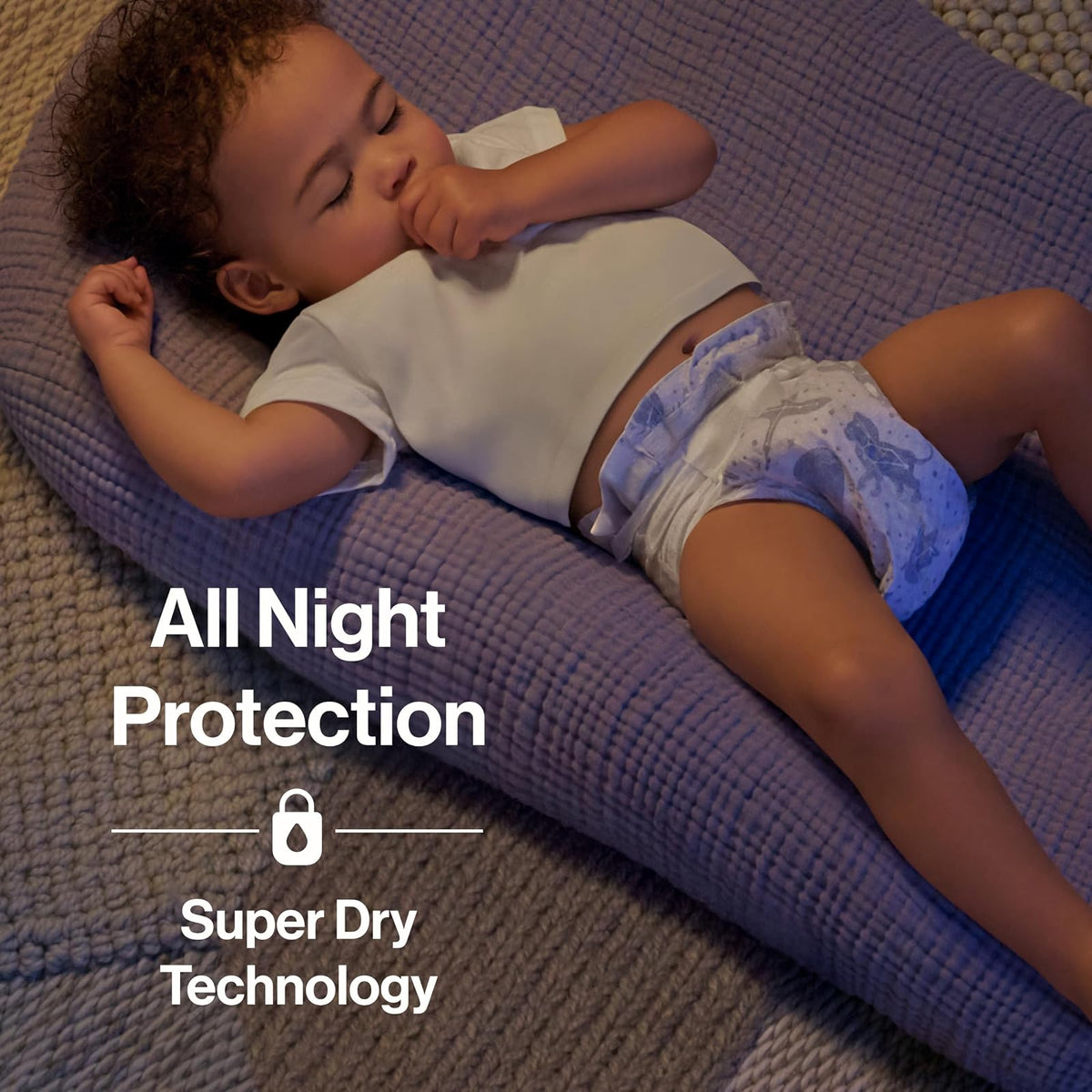 The Honest Company Clean Conscious - Pañales nocturnos | A base de plantas, sostenibles | Cozy Cloud + Star Signos | Caja Club, tamaño 4 (22-36 libras), 48 unidades
