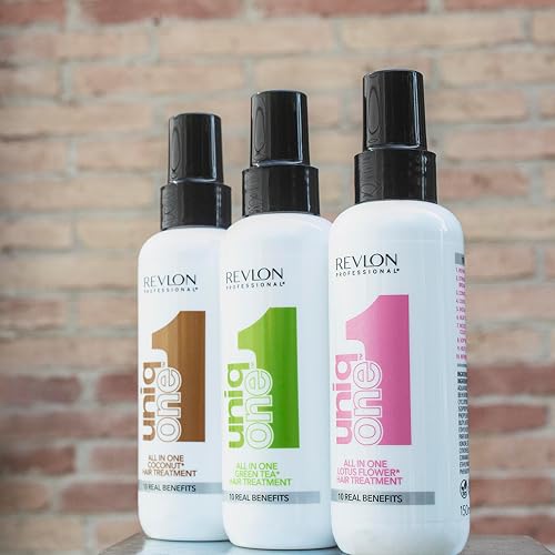Revlon Professional Uniq One Hair Treatment Coco | 150 ml, sin enjuague, fórmula vegana, 10 , botella 25% RPET