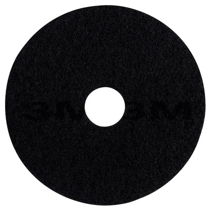 3M 7200 Almohadilla para limpieza de suelos, color negro (caja de 5), Negro, 48.26 cm
