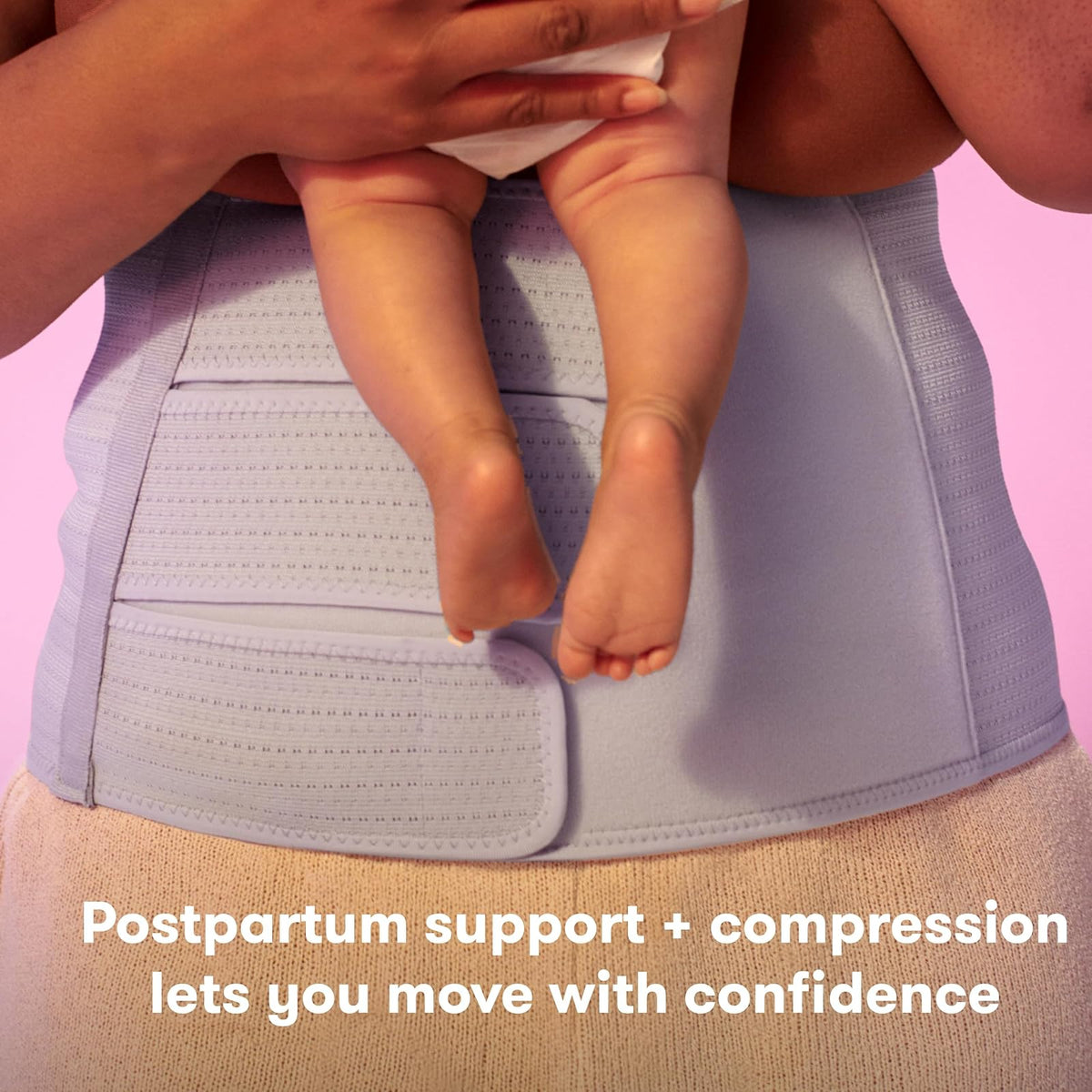 Frida Mom | Faja de Soporte Posparto para el Abdomen | 3 Correas Ajustables para Compresión | Recuperación por Cesárea o Parto Vaginal | Confort y Movilidad Segura