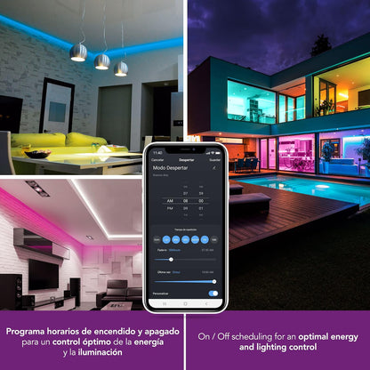 Lloyd's Tira LED 2m RGB Control por App y Voz compatible con Alexa y Google