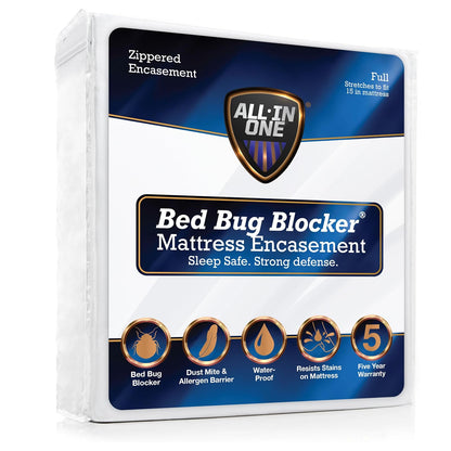Bed Bug Blocker Protector de Colchón con Cremallera, Barrera Triple - Protector de colchón - Doble