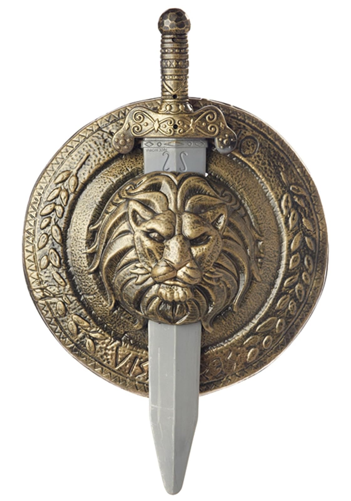 California Costumes Men's Gladiator Combat Shield & Sword 12",Multi,One Size Costume Accessory
