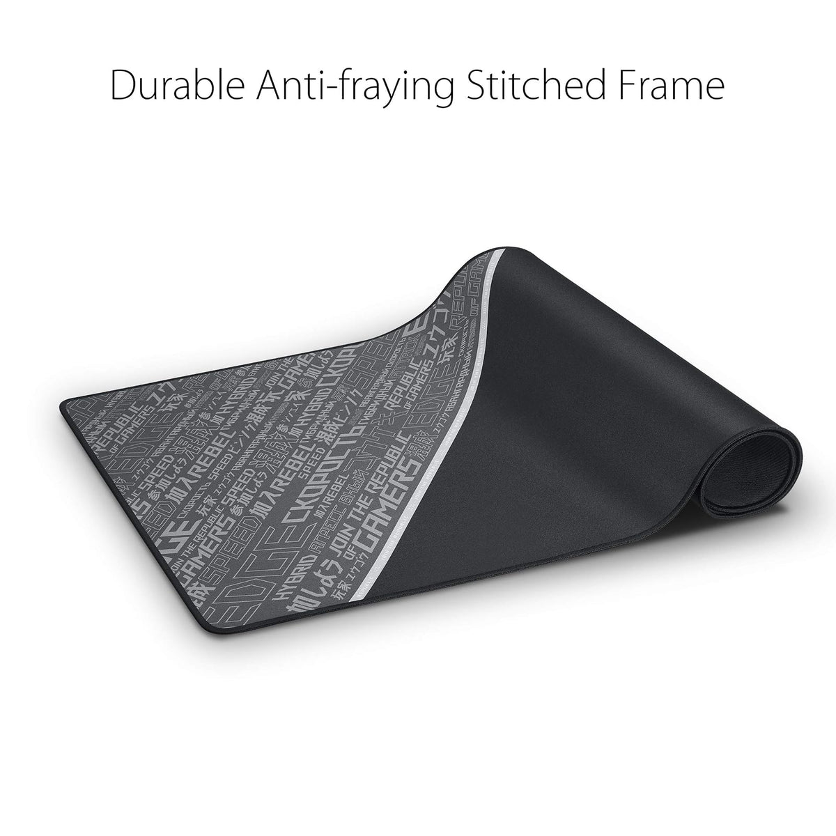 ASUS ROG Sheath BLK LTD Mousepad Grande Antiderrapante Negro para PC Gamer | Edición Limitada blackout, superficie de tela, base de goma antideslizante, bordes cosidos anti-desgaste, 900x440x3mm, ROG