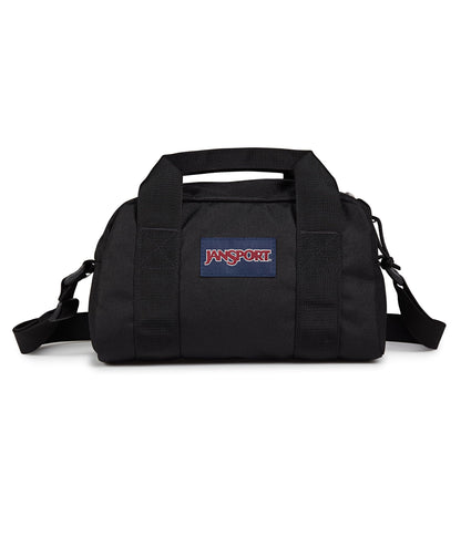 JanSport Weekender Mini Duffel - Bolsa de viaje o gimnasio, para fin de semana duradero con asas de agarre laterales, color negro, Negro -, Una talla, Mini lona de fin de semana