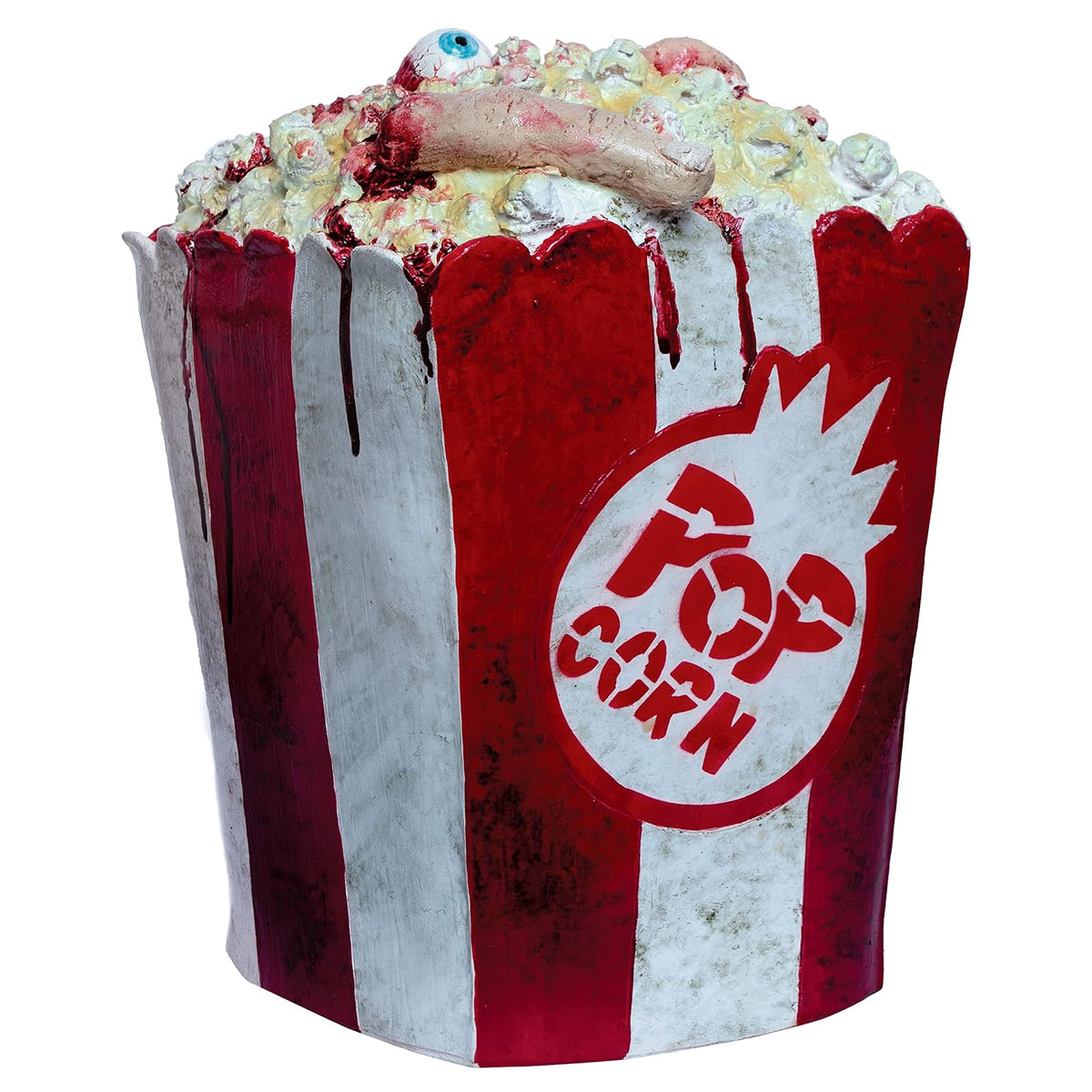 Ghoulish Productions Bloody Pop Corns, Articulo Decorativo de Palomitas Sangrientas, Decoración Divertida y Sangrienta de Halloween Ideal para Decorar Casa de Terror, Hogar u Oficina