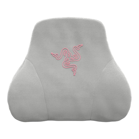 Razer - Cojín de Cabeza para Cuello y Cabeza para sillas de Juegos, Cuarzo | Diseño ergonómico, acolchado de espuma viscoelástica, envuelto en terciopelo rosa de felpa