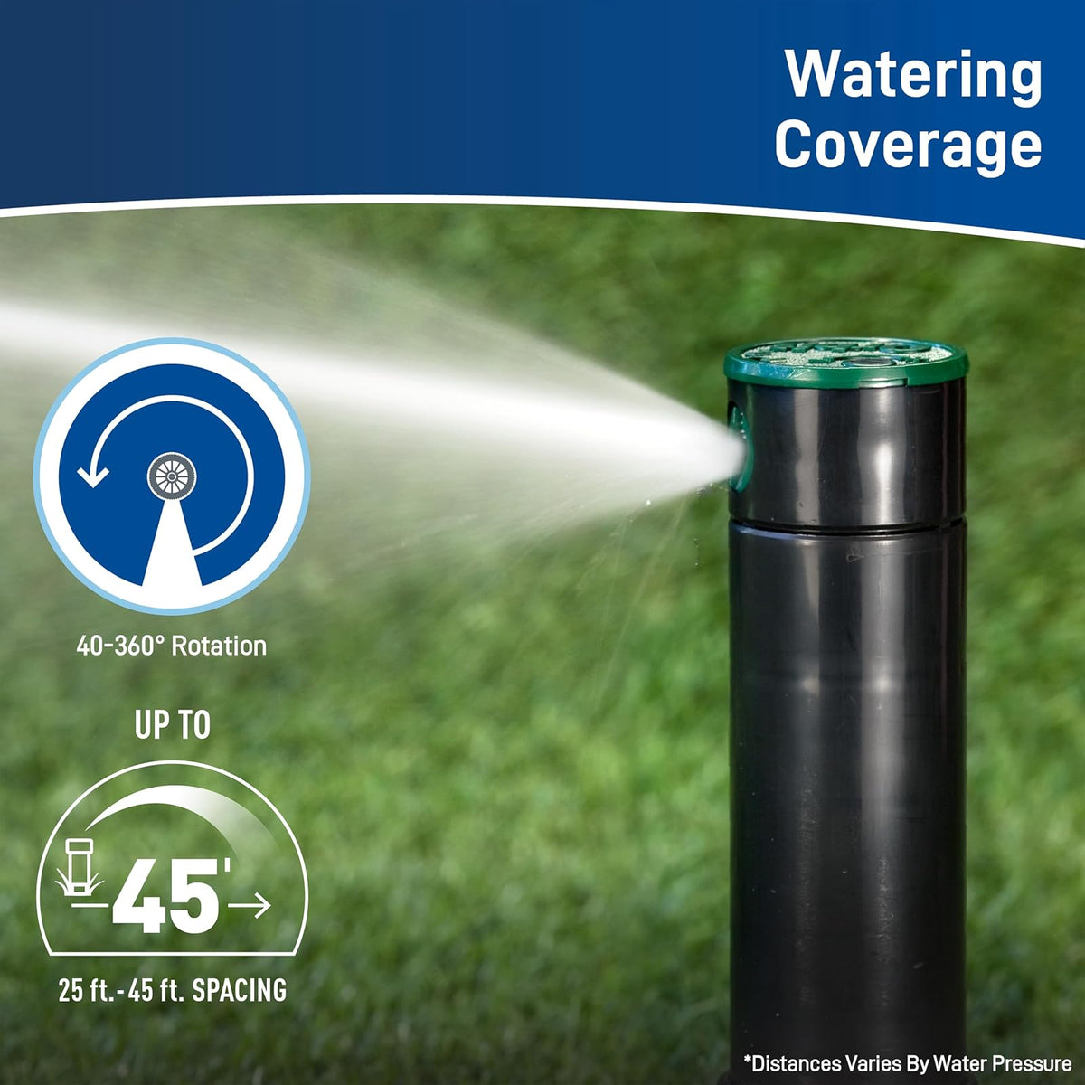 Orbit Watermaster 55461 Voyager - Cabezal de aspersor Ajustable de 4 Pulgadas, Paquete de 2