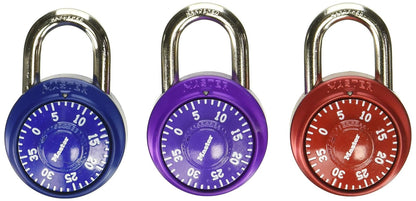 Master Lock 1530T Candado de Combinación Colores Metálicos - 8-Count