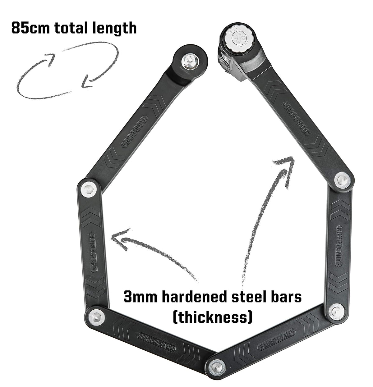 Kryptonite Keeper 585 - Candado Plegable para Bicicleta