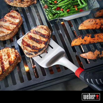 Weber Espátula para Asar de Acero Inoxidable con Mango de Agarre