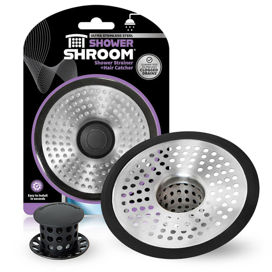 ShowerShroom SHSULT755 - Protector de Drenaje ultrarrevolucionario para Ducha, sin tamaño, Acero Inoxidable