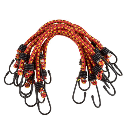Stalwart Cuerdas Elásticas con Ganchos Paquete de 10 - 12" (30.48cm)