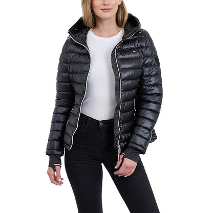 Tommy Hilfiger Lightweight Packable Puffer Jacket With Hood & Bag Chaqueta de plumón Mujer