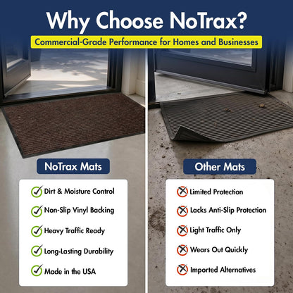 Notrax - 109S0023BR Carpeted Entrance Mat, Brown, 2ft. x 3ft.