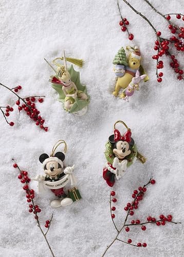 Lenox Ornament, Adorno de Trineo de Campanilla 2025, Porcelana con Detalles Dorados, cordón Colgante para decoración de árbol de Navidad, Decoraciones de Navidad, decoración de día Festivo, diseño de