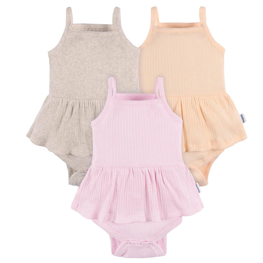 Gerber Sleeveless Skirted Onesies Bodysuit Body con falda Bebé-Niñas