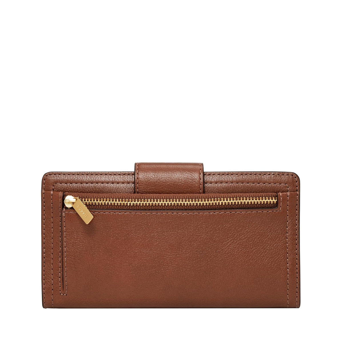Fossil - Bolso de mano para mujer con marco clásico de piel