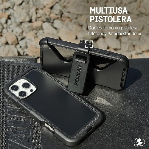 Pelican - Funda Resistente para iPhone 16 Pro [Compatible con MagSafe] con Protección contra Caídas de Grado Militar de 16 Pies, Negro