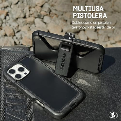 Pelican - Funda Resistente para iPhone 16 Pro [Compatible con MagSafe] con Protección contra Caídas de Grado Militar de 16 Pies, Negro