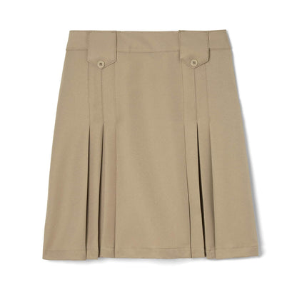 French Toast falda plisada frontal con pestañas para niña - Niñas grandes - 20 - Khaki