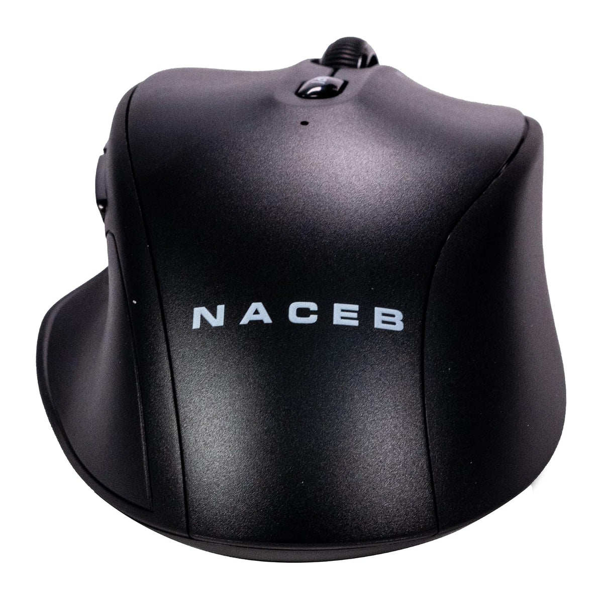 Naceb Technology Mouse Inalámbrico Dual Mode NA-0139N - 2.4 GHz + Bluetooth, Diseño Ergonómico, Conexión para Múltiples Dispositivos, Incluye 2 Pilas AA - Negro