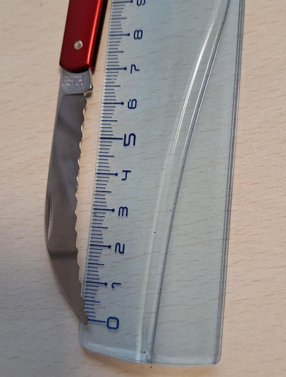 Victorinox Navaja Curva Dentada, Roja, 91 Milímetros