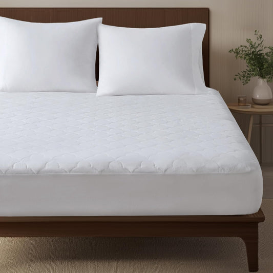 Sleep Philosophy - Cojín de colchón para Cama Individual XL, Protector de colchón de algodón, Funda de Cama Acolchada clásica de Nube, Totalmente Natural, Transpirable, Bolsillo Ajustable para hasta